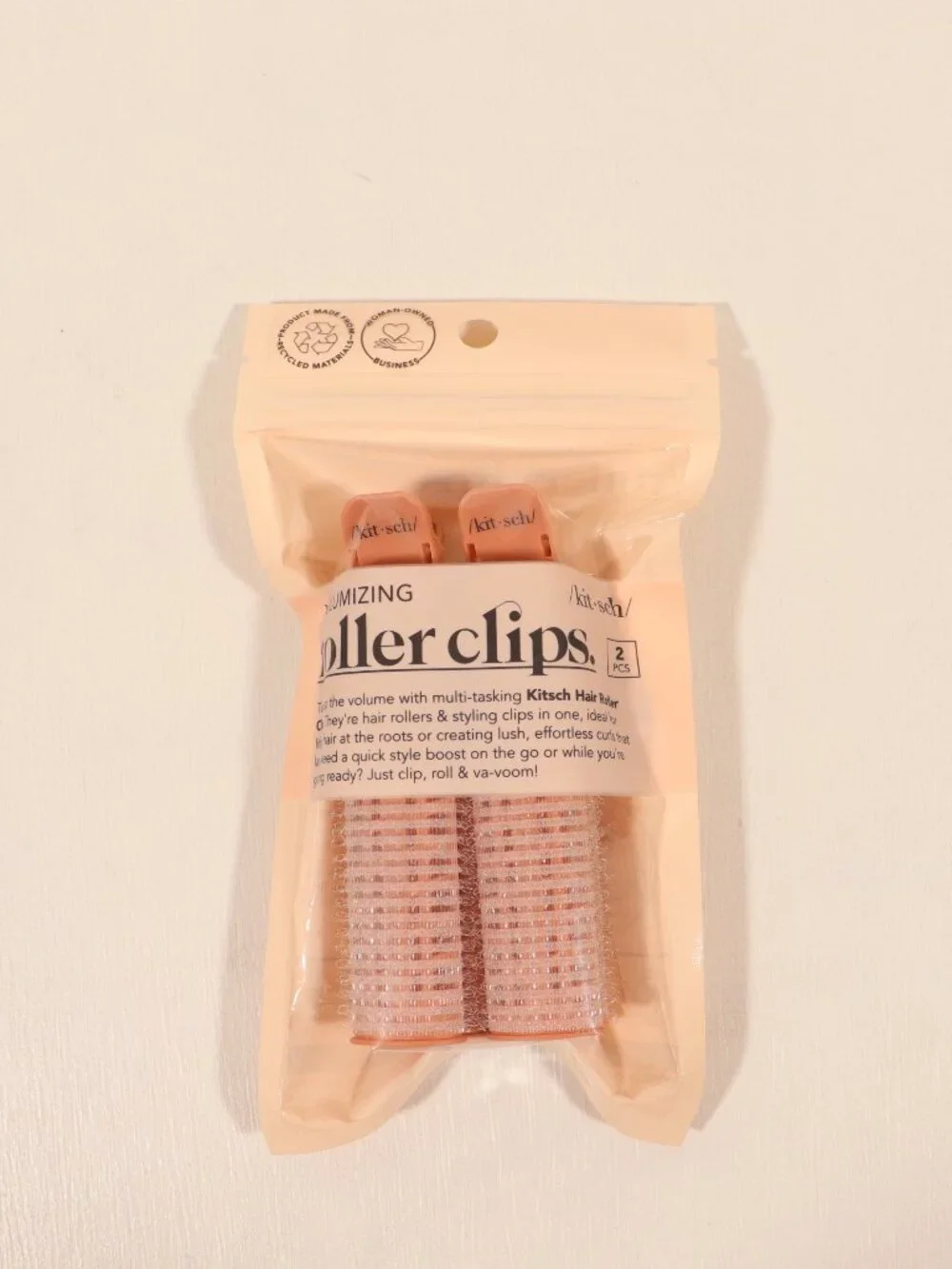 NWT Kitsch Volumizing Roller Clips in Pink One Size